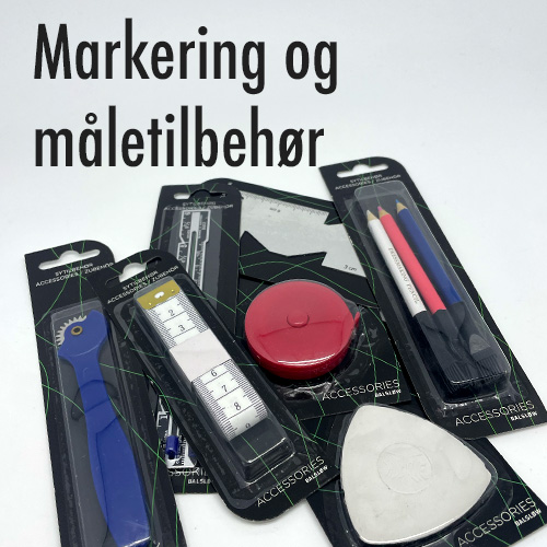 Markering og maletilbehr