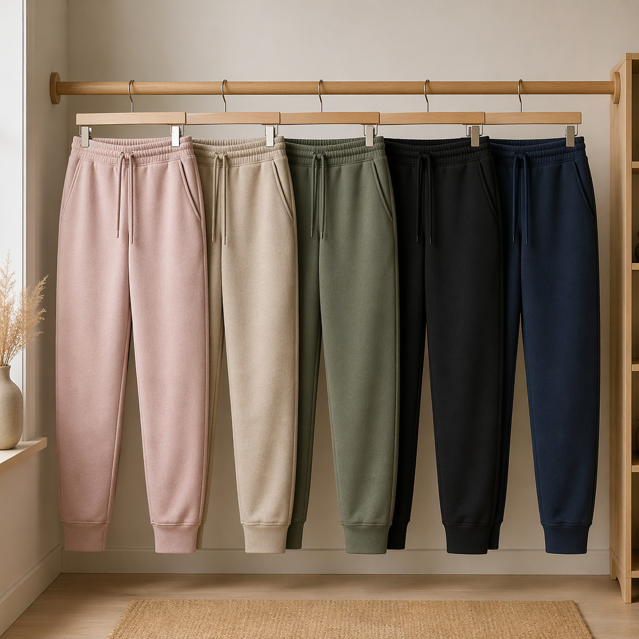 Fleece ensfarvet, metervare 1650 mm, sort