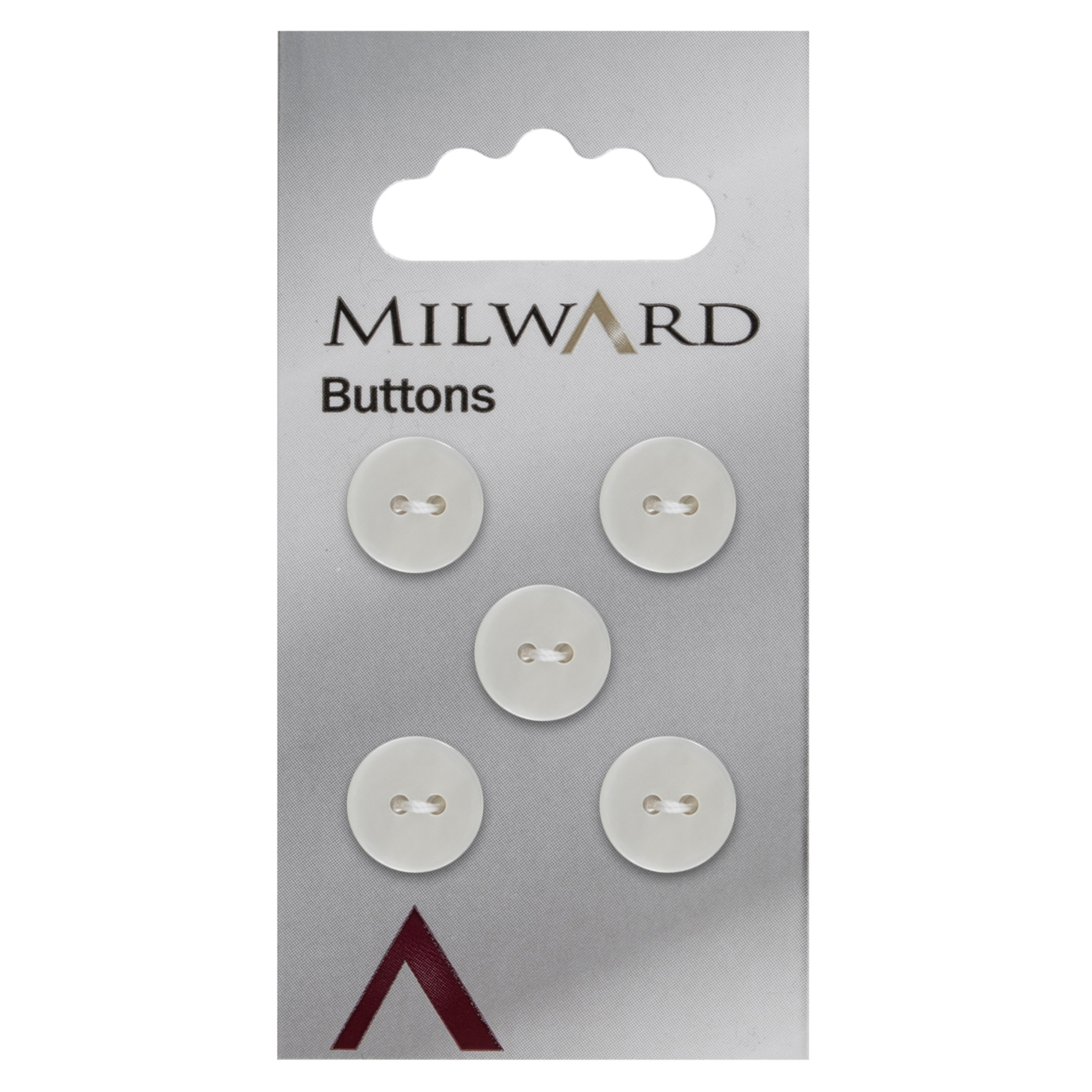 Knapper, hvid, rund, 12 mm (00239) - Balsløw