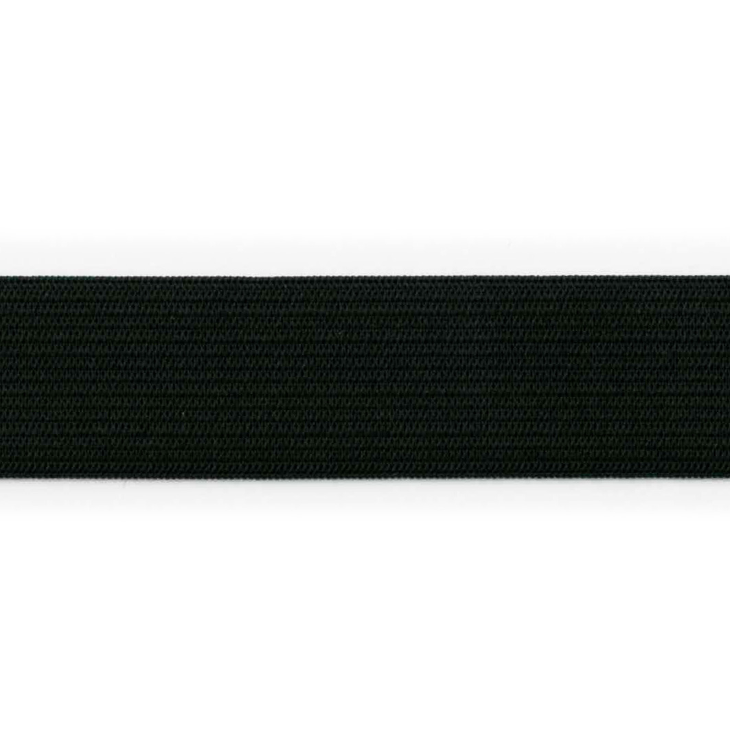 Bred elastik, 25mm, sort - Balsløw