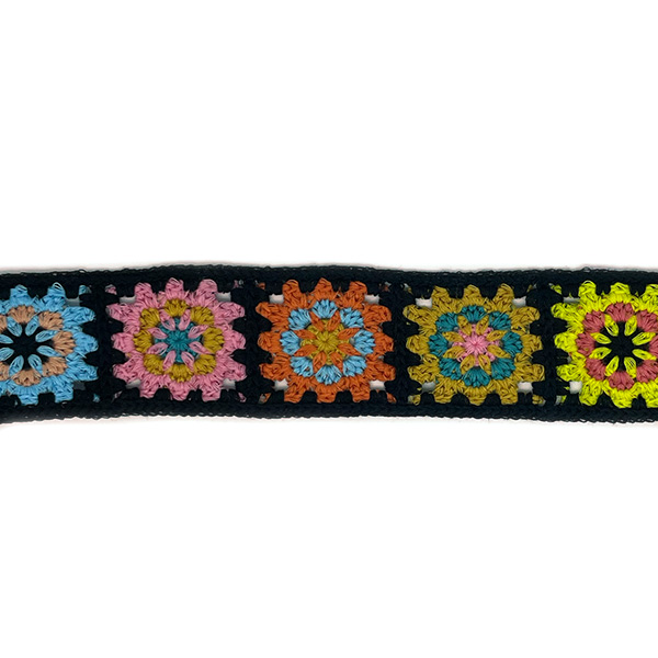 Bånd af bedstemor lapper 50 mm sort 1