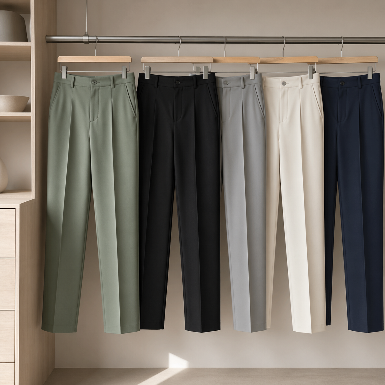 Polyester m. stræk 1500 mm, sort