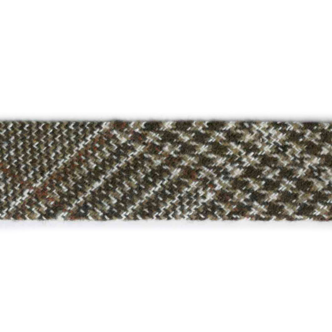 Tweed skråbånd, brun