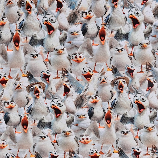 Jersey med måger (digitalprint)