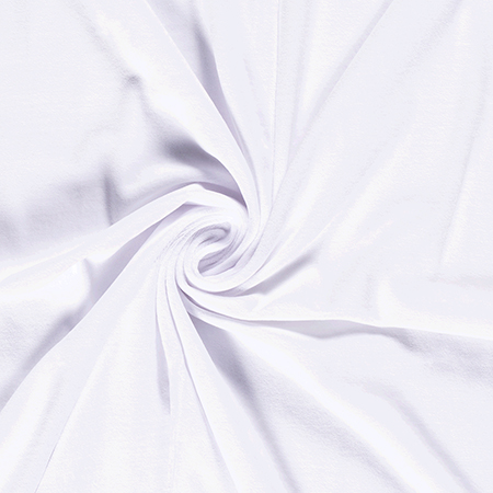 Velour, ensfarvet 1500 mm, hvid - Balsløw