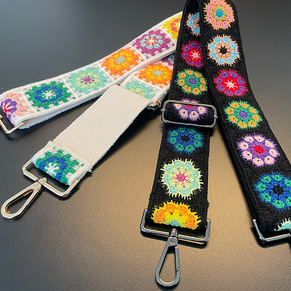 Bånd af bedstemor lapper 50 mm sort 1