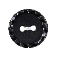 Knapper, sort, to huller, 12 mm ( 00484) - Balsløw