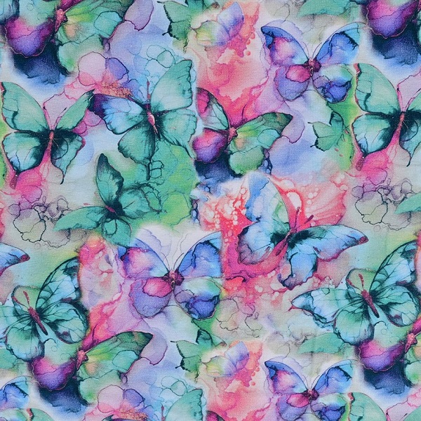 Jesey med akvarel sommerfugle (digitalprint)