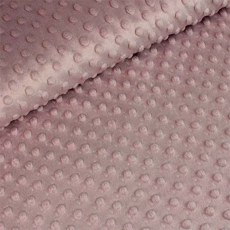 Minky fleece lyserød