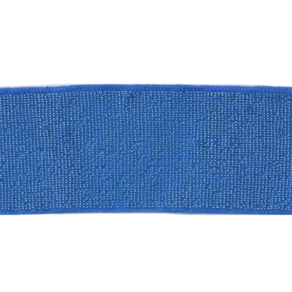 Elastiske bånd m/Lurex 40 mm., blå