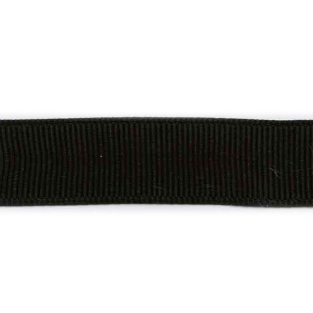 Grosgrain bånd, 10mm, sort