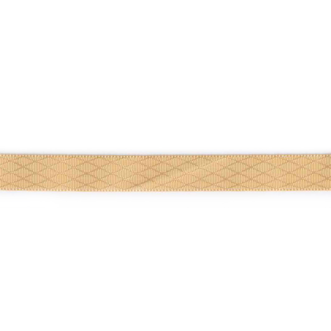 Dekorationsbånd rombe, satin, 9mm, beige - Balsløw