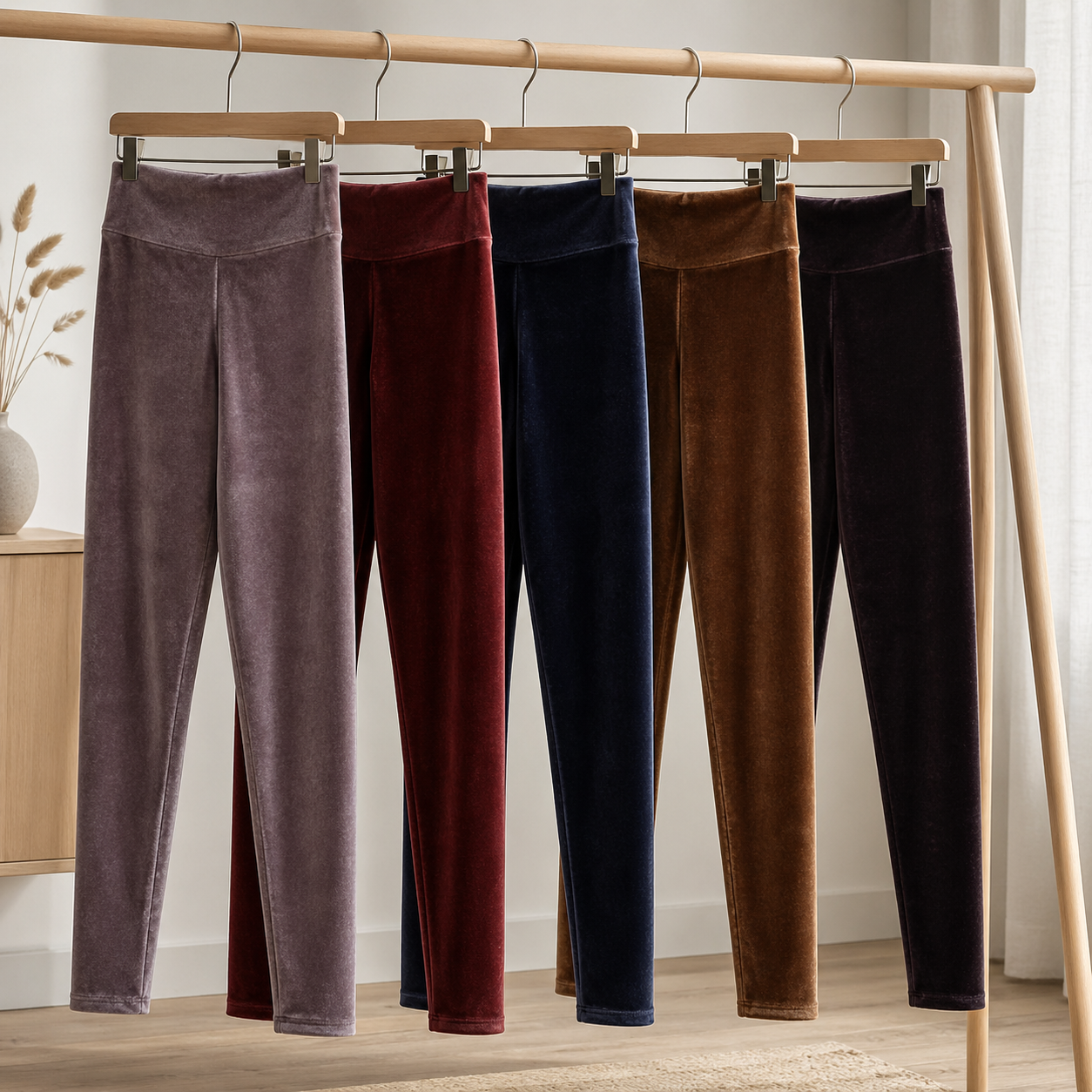 Velour, ensfarvet 1500 mm, grå