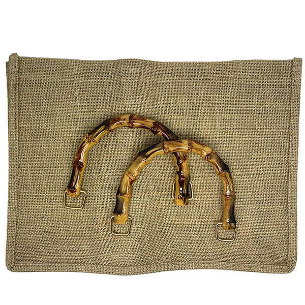 Stor hessian taske, 37x27x17 cm - Balsløw