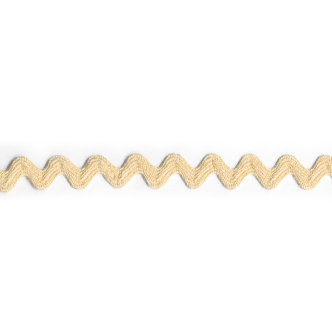 Zig Zag bånd 10 mm, beige