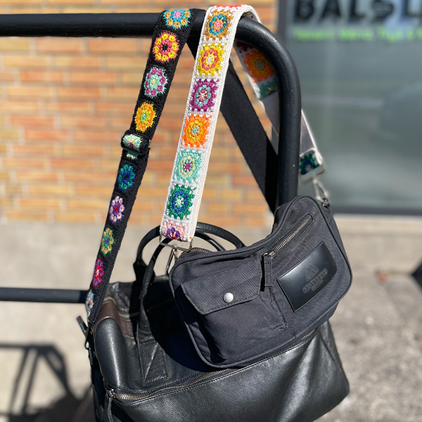 Bånd af bedstemor lapper 50 mm sort 1