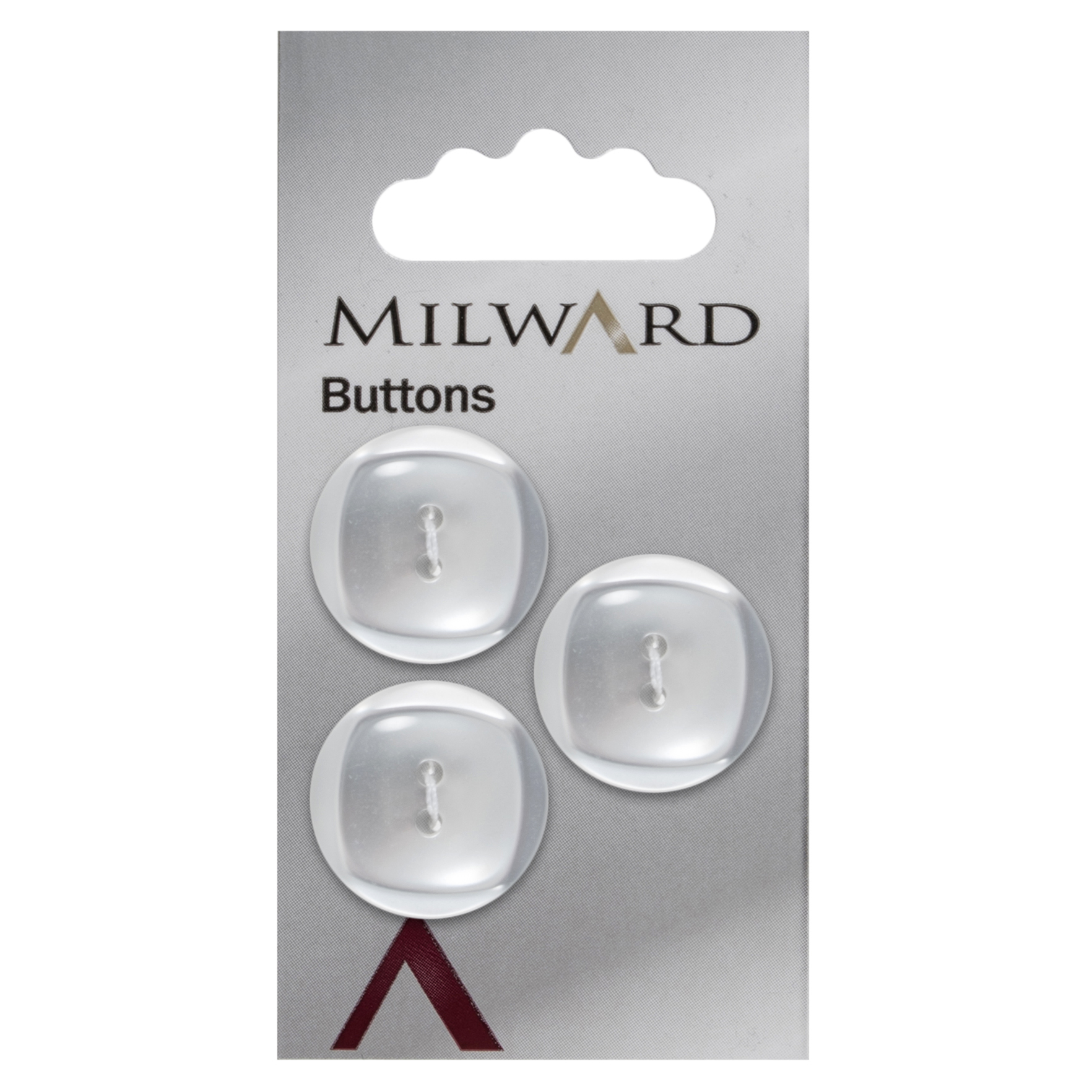 Knapper, hvid, rund, 21 mm (00294) - Balsløw