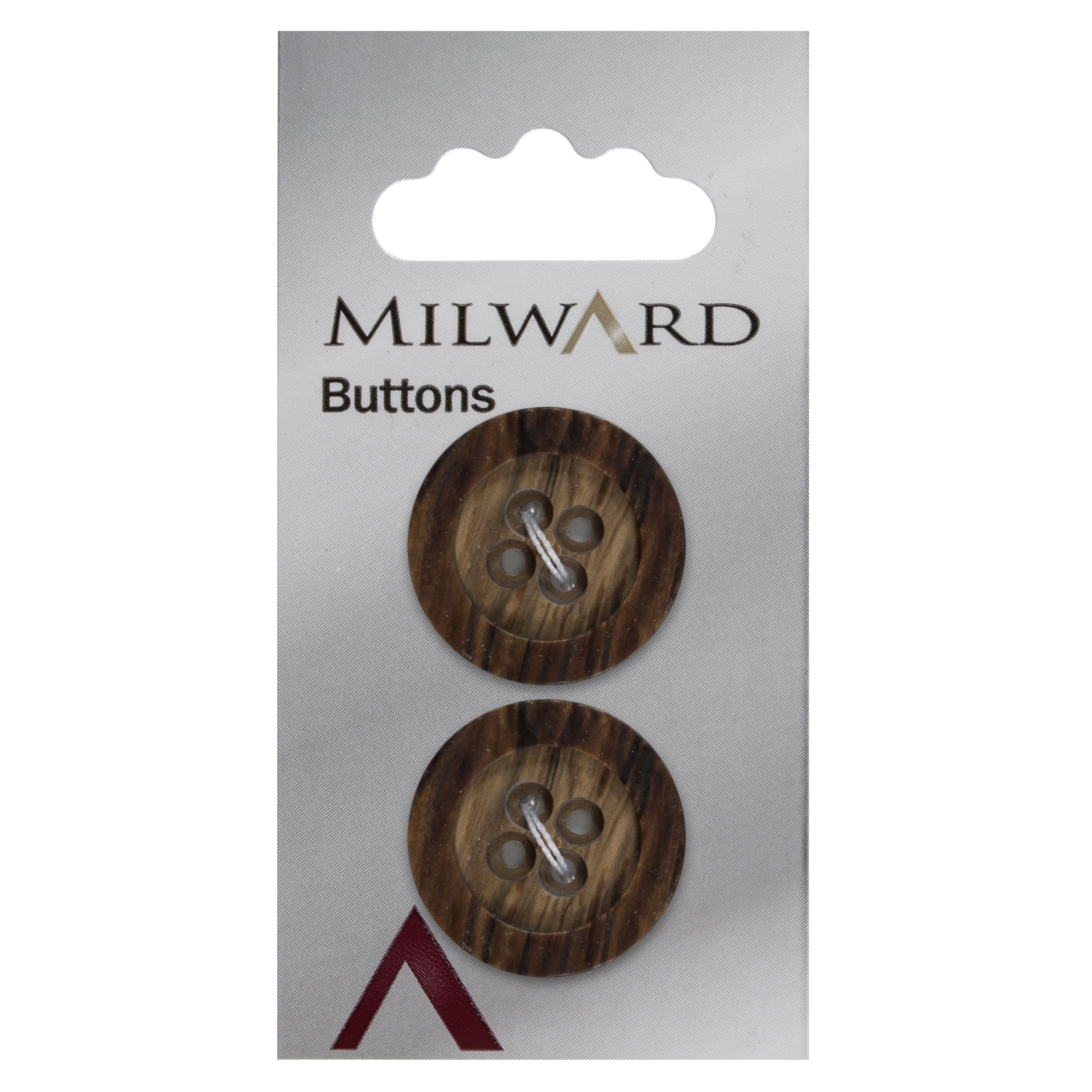 Knapper, brun, rustik, 22 mm (00251)