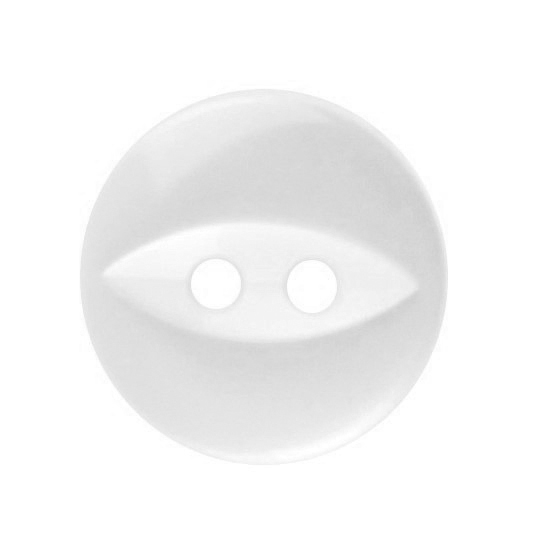 Knapper, hvid, mat, 10 mm (00001) - Balsløw