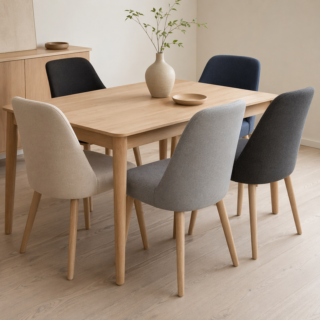 Møbelstof, canvas, blå