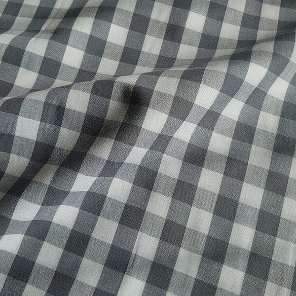 Bomulds poplin med store tern