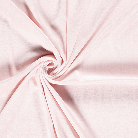 Velour, ensfarvet 1500 mm, lyserød - Balsløw