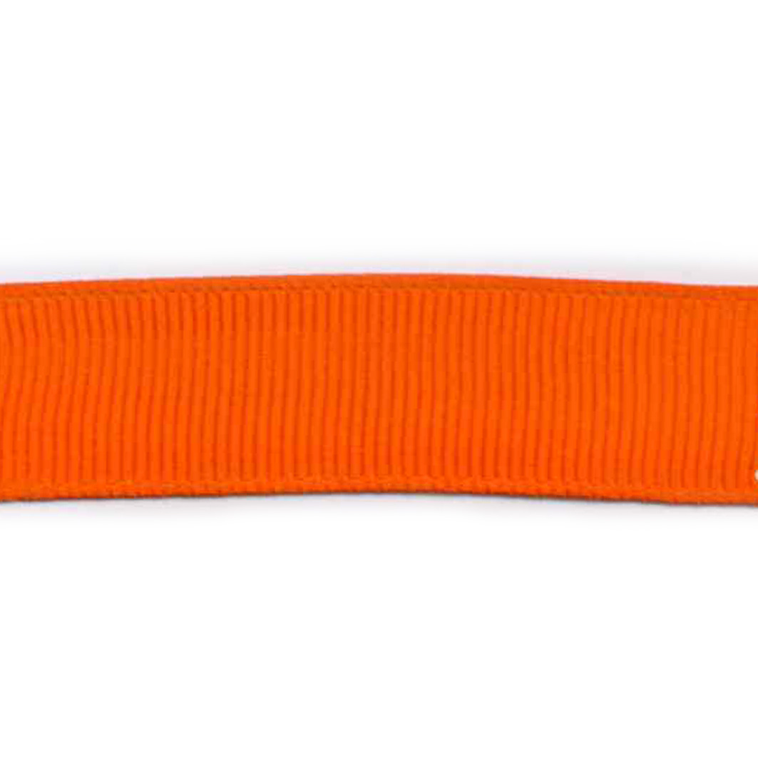 Grosgrain bånd, 15mm, orange
