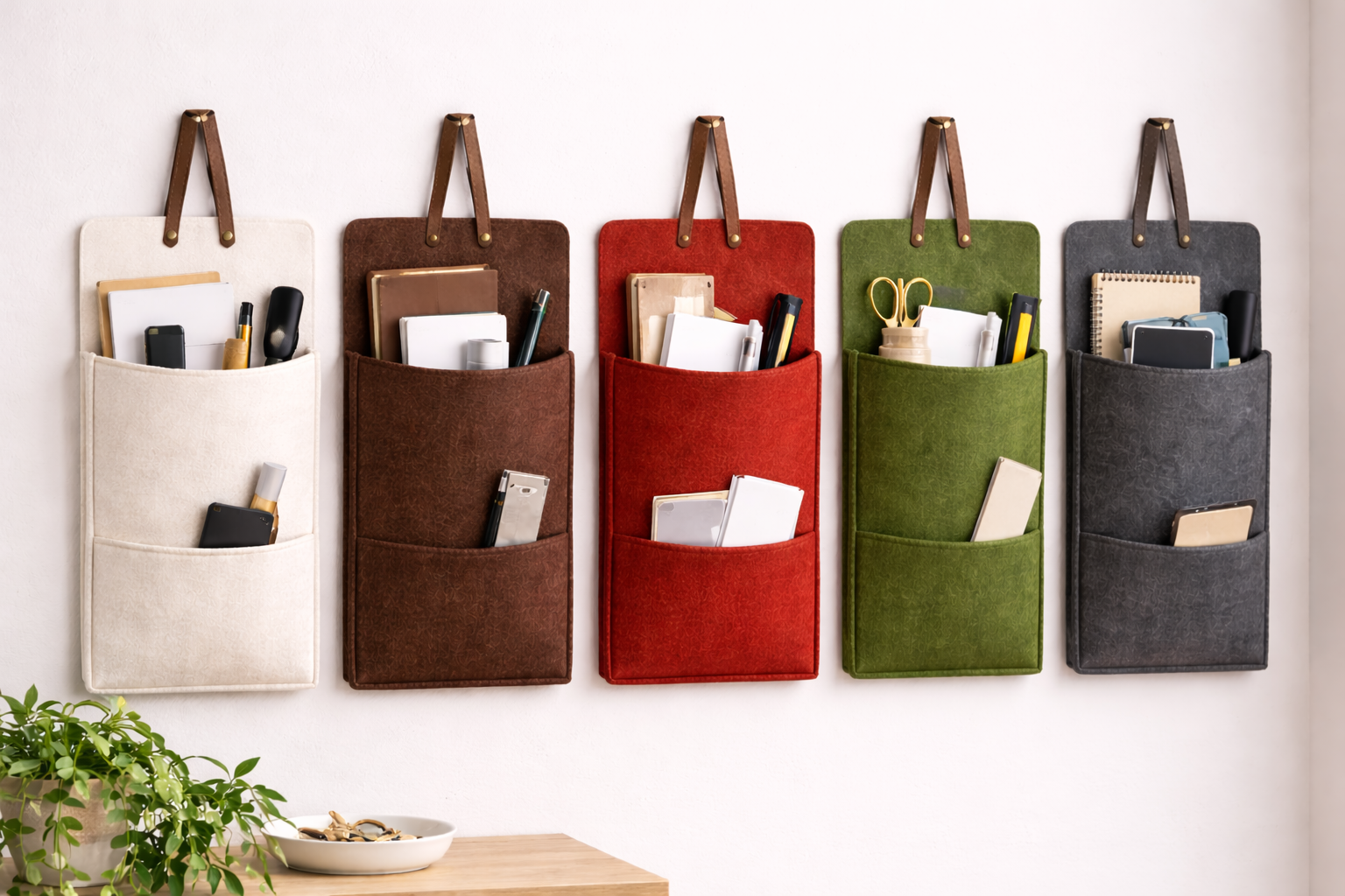 Filt, metervare, 3 mm tykkelse, rød