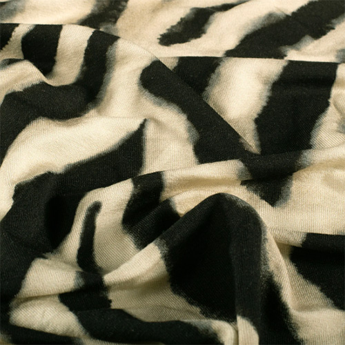 Viscose jersey med zebraprint