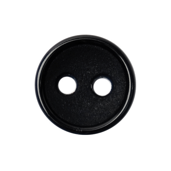 Knapper, sort, glitter, 11 mm (01034) - Balsløw