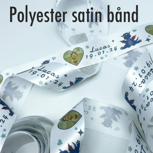Polyester satin band