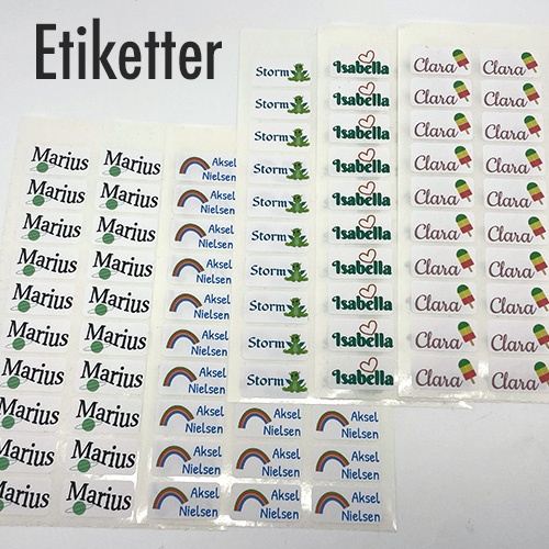 Etiketter design selv