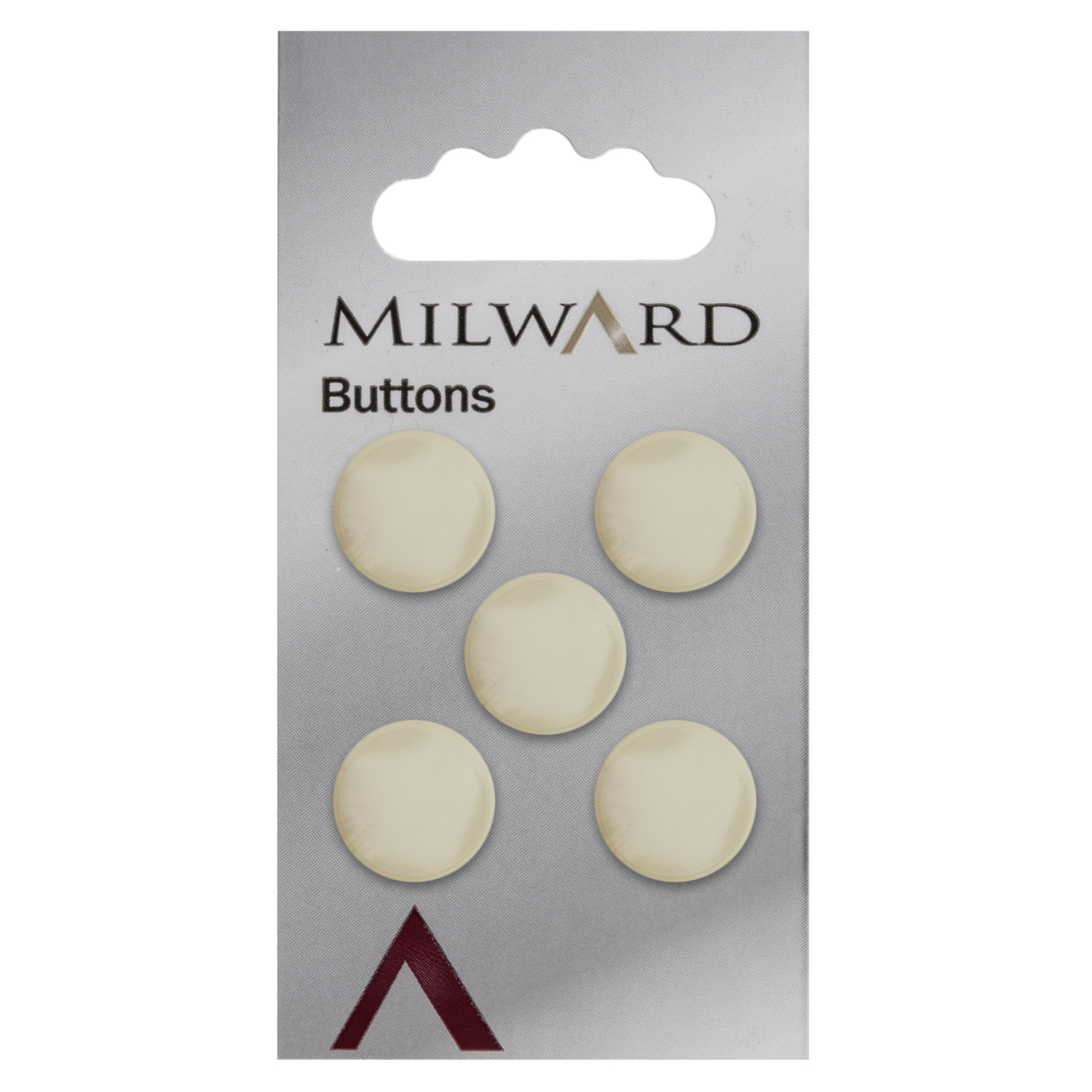 Knapper, hvid/beige, mat, 15 mm (00901)