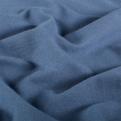 Denim jersey ensfarvet, blå