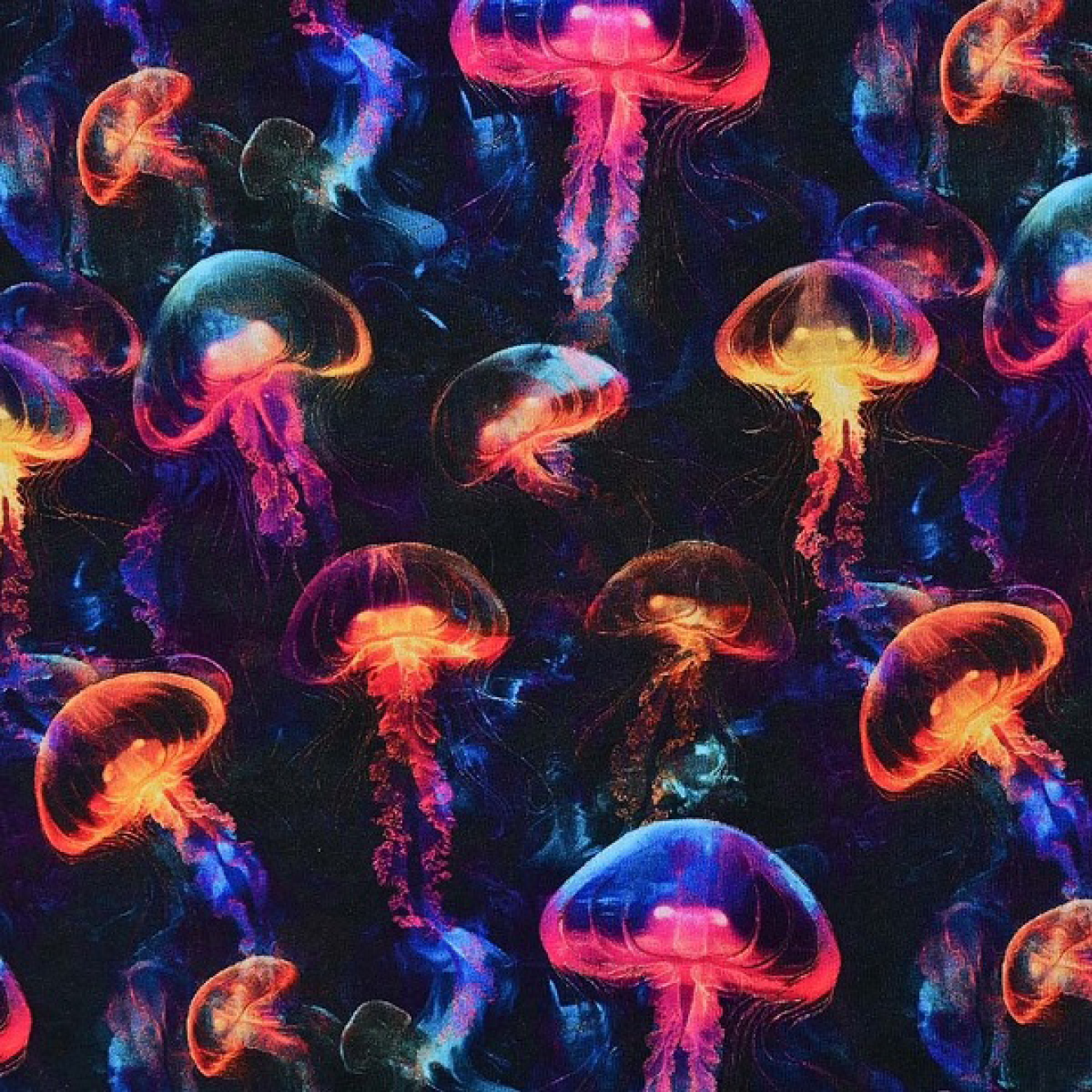 Jogging metervare med neon vandmænd