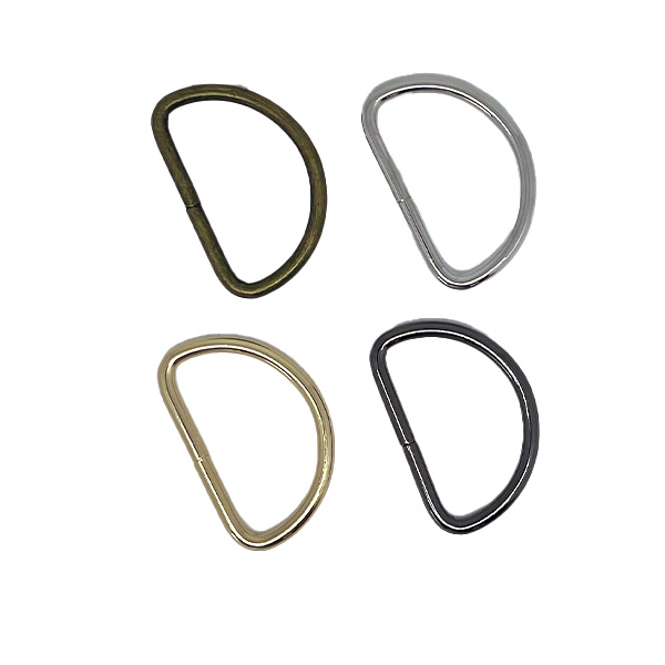 Spænde, D-ring, 50 mm, sølv