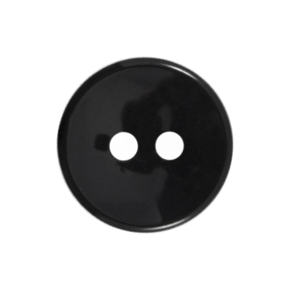 Knapper, sort, to huller, 13 mm (01031) - Balsløw