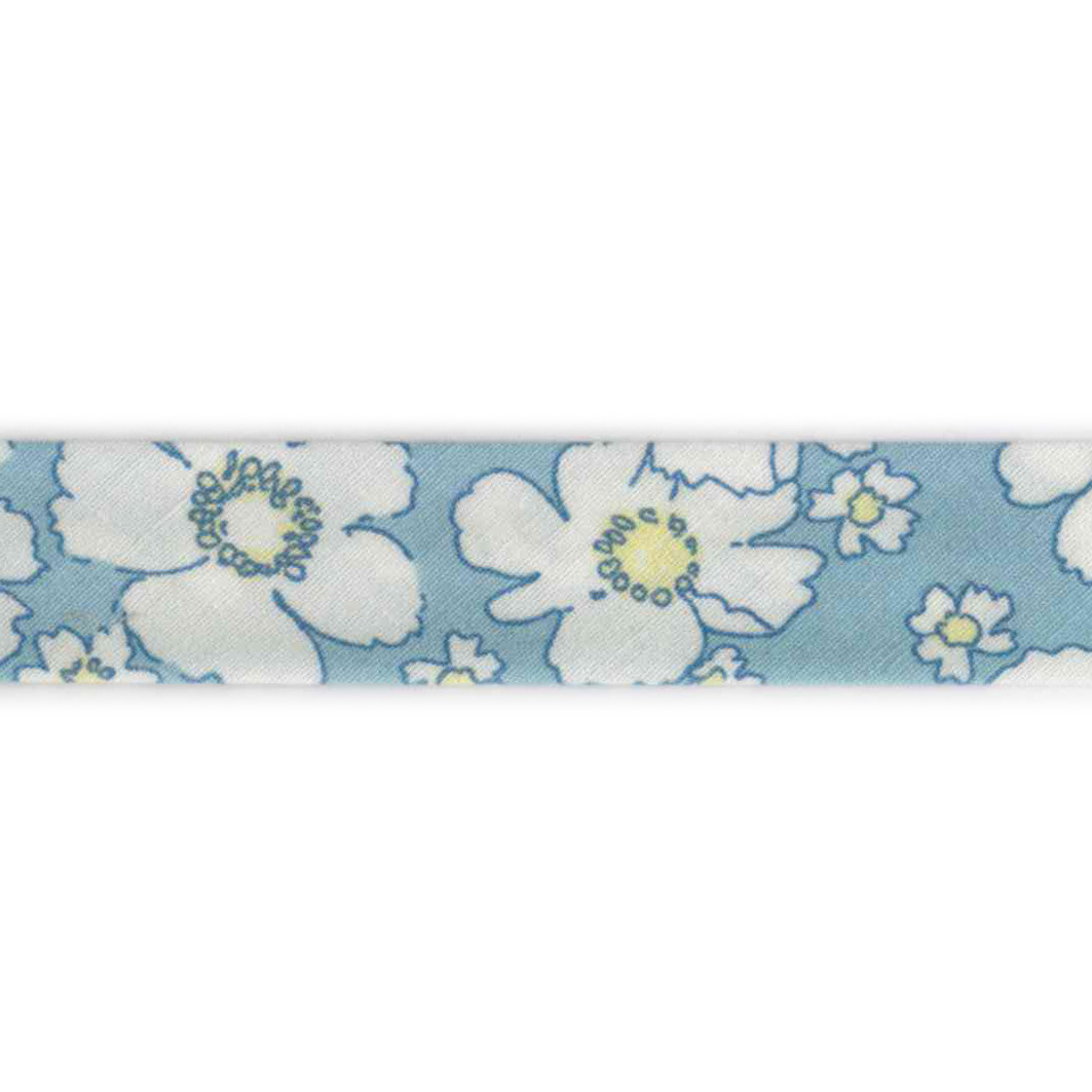Poplin blomster, skråbånd - Balsløw