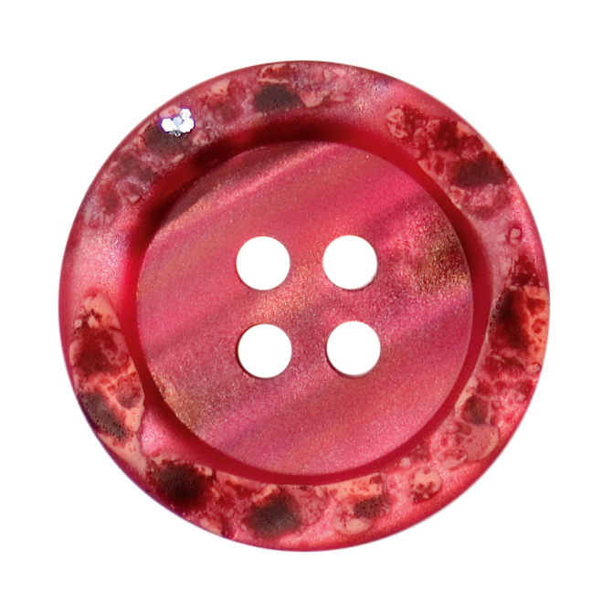 Knapper, rød, rustik, 22 mm (00114)