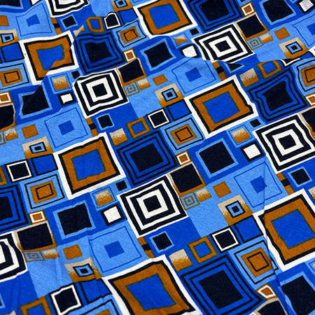 Viscose jersey med grafisk mønster