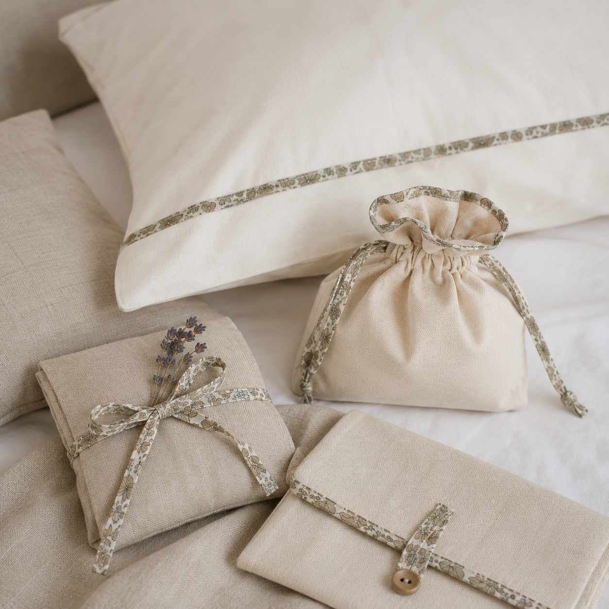 Poplin blomster rolou