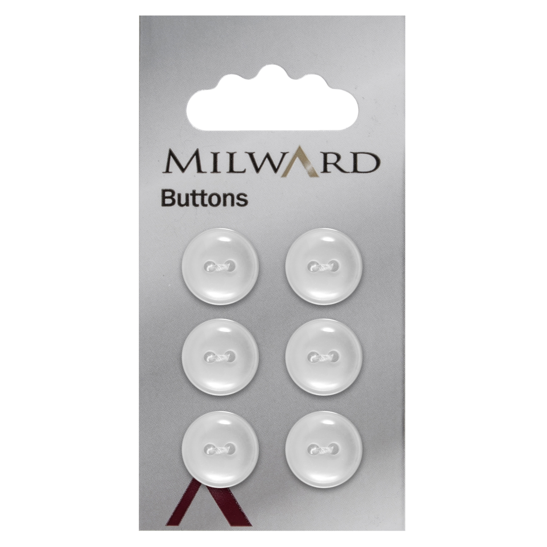 Knapper, hvid, rund, 13 mm (00041) - Balsløw