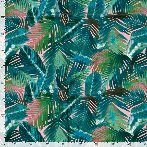 Viscose med grønne blade