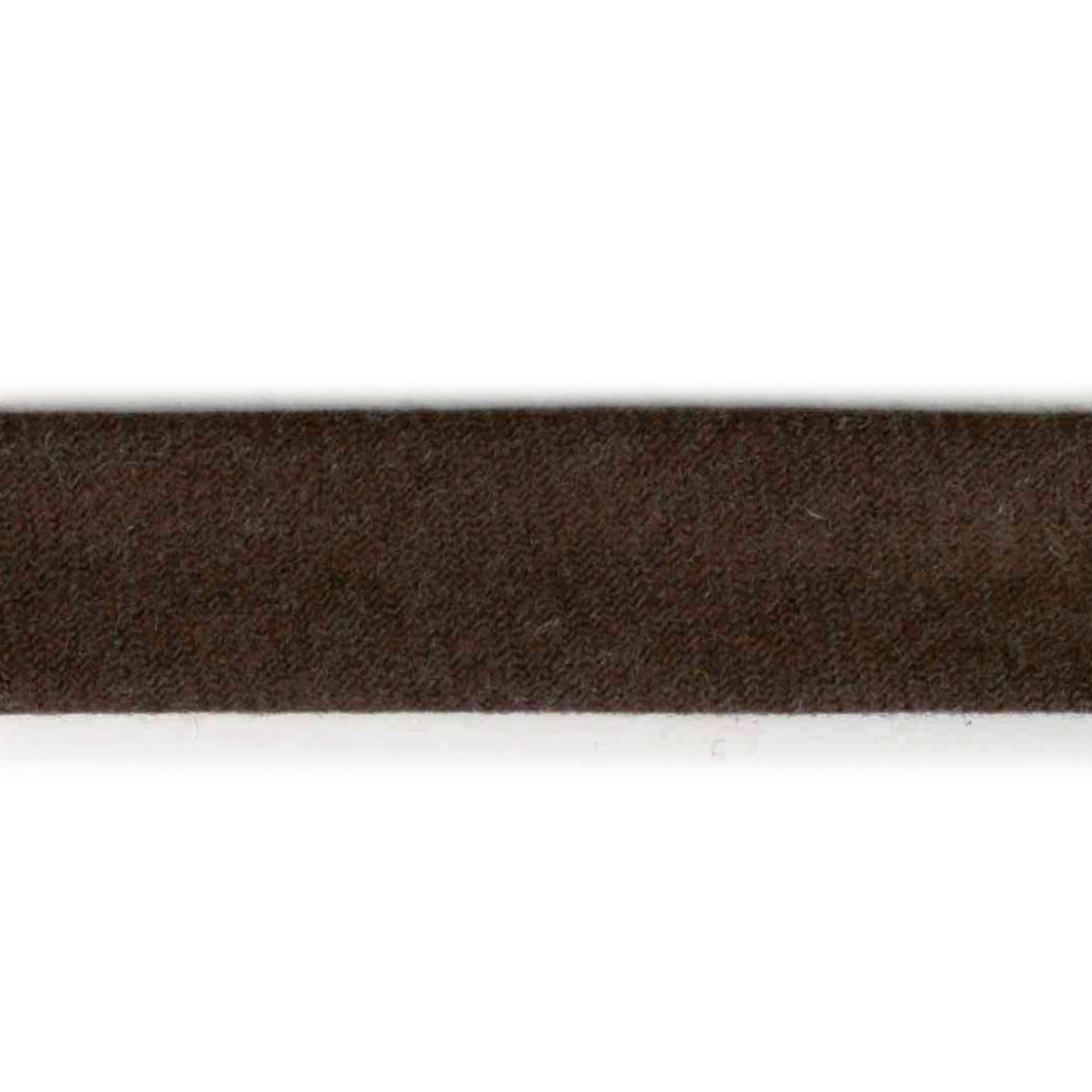 Uld skråbånd, mørkebrun