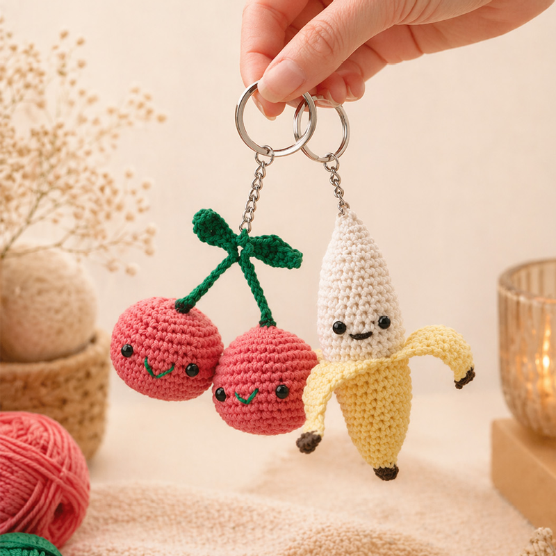 Cherries krea kit, hæklet
