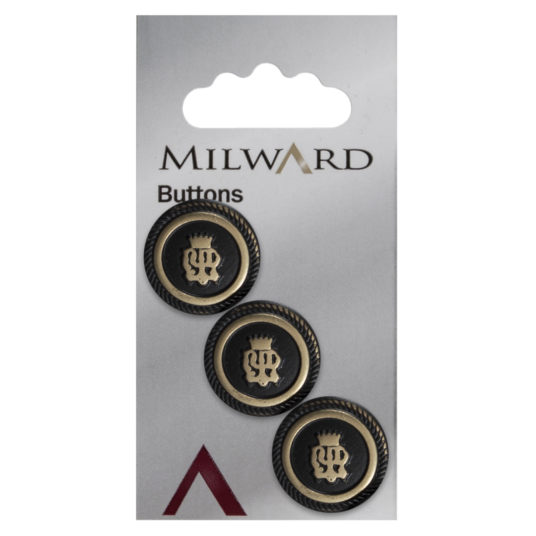 Knapper med antik guld look 20 mm (00348)