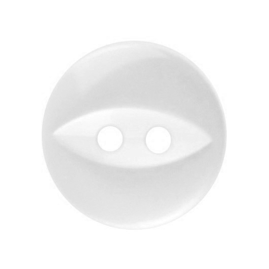 Knapper, hvid, mat, 11 mm (00002) - Balsløw