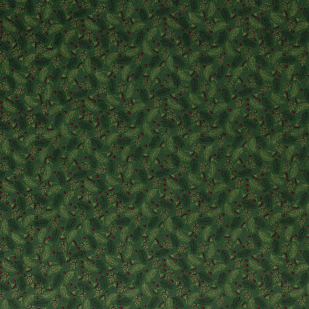 Bomuldspoplin med julemotiv i guld folietryk 