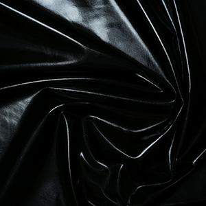 Jersey coated metervare, sort skinnende