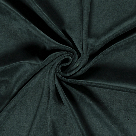 Velour, ensfarvet 1500 mm, mørkegrøn - Balsløw